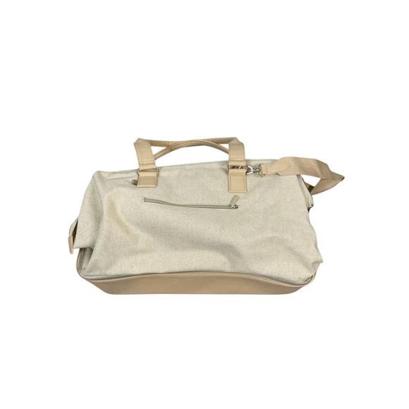 BEIS The Convertible Mini Weekender Duffel Travel Bag Shoulder Strap Beige - Picture 4 of 13